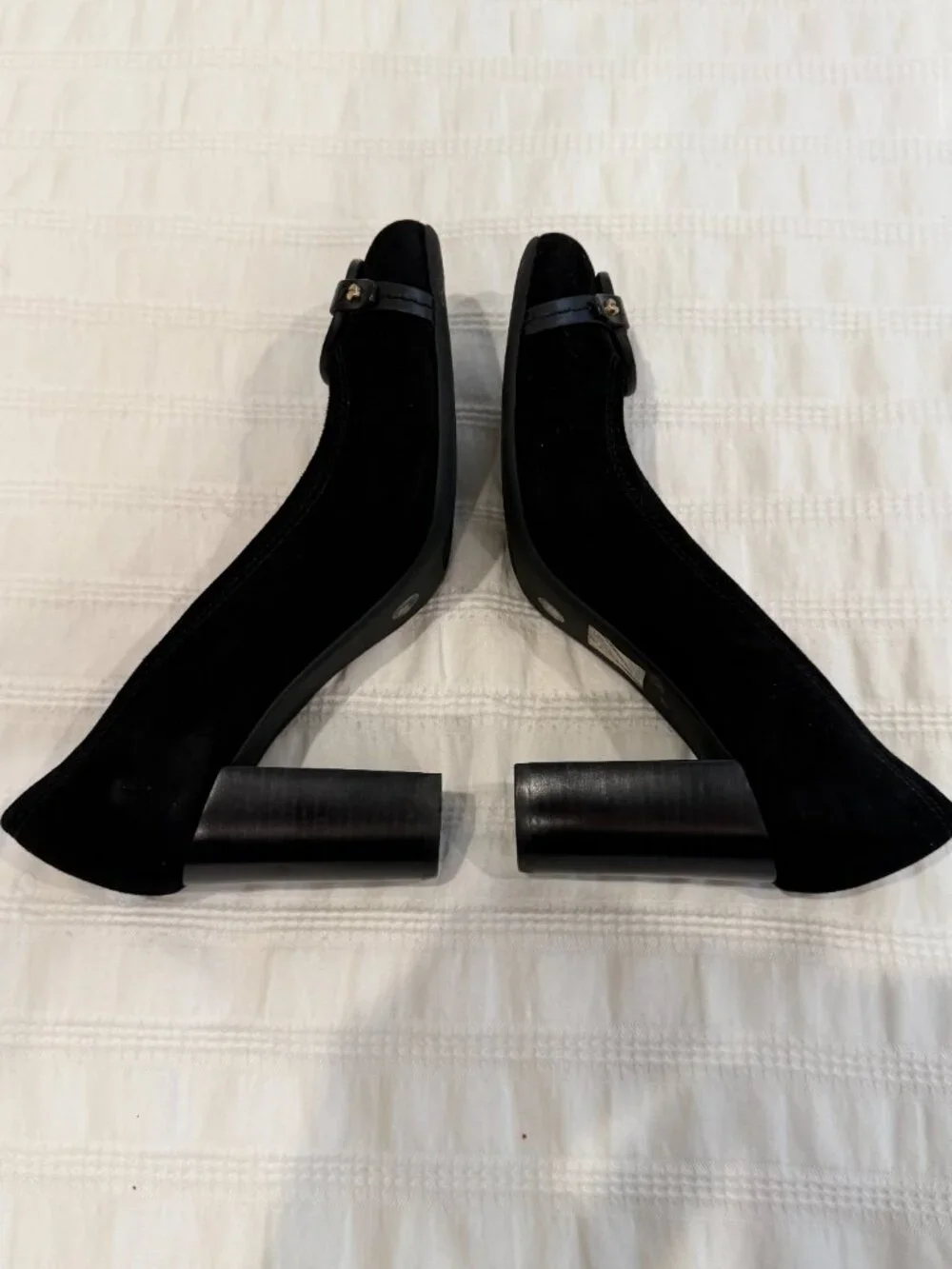 Tory Burch Mini Miller 85mm Suede Pumps Black Size 8M